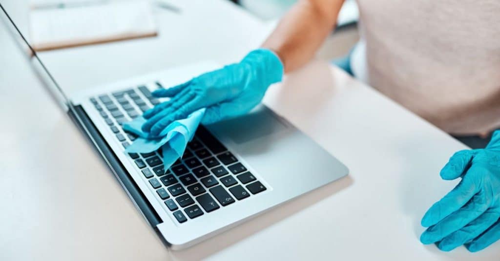 Cleaning and sanitizing high-touch surfaces